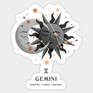 Gemini Constellation Zodiac Series Sticker